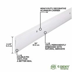 M-D Building Products 36 in. White Aluminum and Vinyl Heavy-duty Deny Screw-on Door Sweep 8 M-D Building Products 36 in. White Aluminum and Vinyl Heavy-duty Deny Screw-on Door Sweep -Deals Hillman Store white m d building products door sweeps 40715 40 1000