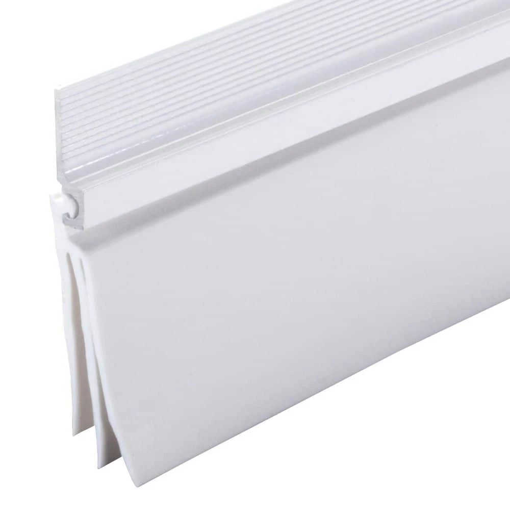 M-D Building Products 36 in. White Aluminum and Vinyl Cinch Self-adhesive Door Sweep 4 M-D Building Products 36 in. White Aluminum and Vinyl Cinch Self-adhesive Door Sweep - Image 2
