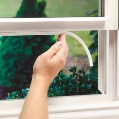 M-D Building Products 3/8 in. x 17 ft. White Silicone/Rubber Lifetime Weatherstrip for Extra Large Gaps -Deals Hillman Store white m d building products foam tapes 43846 44 1000