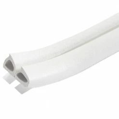 M-D Building Products 3/8 in. x 17 ft. White Silicone/Rubber Lifetime Weatherstrip for Extra Large Gaps